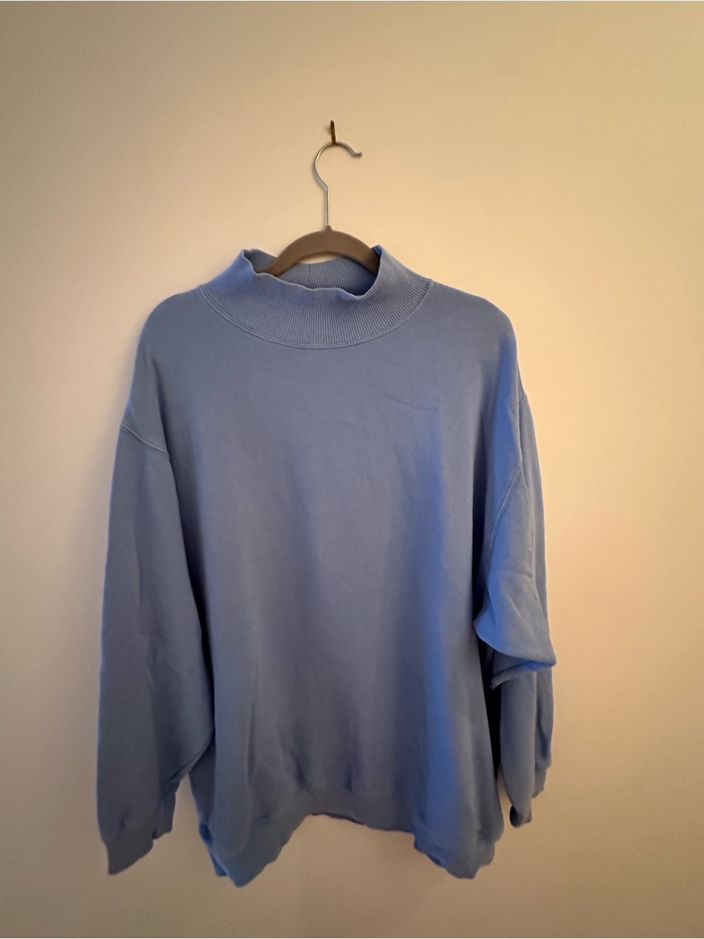 aerie Light Blue Mock Neck Sweater